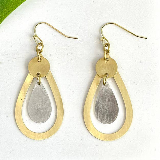 World Finds Radiant Charmed Teardrop Earring
