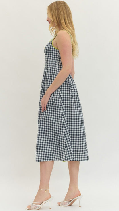 Gingham Zip Dress