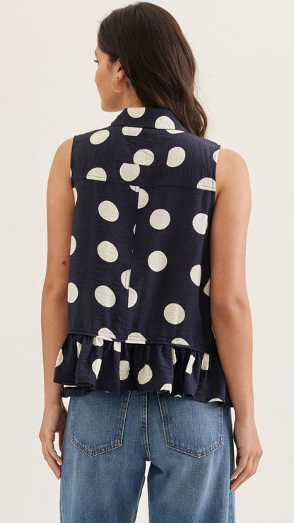 Entro Tanks Polka Dot Tank Top Polka Dot Tank Top