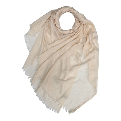 London Scarves Solid Fringe Lightweight Scarf - Multiple Colors