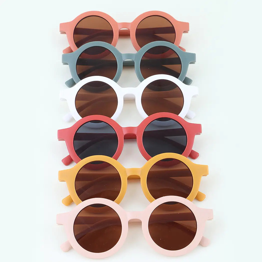 3AM Children's Accessories Retro Matte Round Children's Sunglasses - Multiple Colors Retro Matte Round Children's Sunglasses - Multiple Colors
