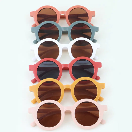 3AM Children's Accessories Retro Matte Round Children's Sunglasses - Multiple Colors Retro Matte Round Children's Sunglasses - Multiple Colors