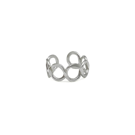 Anju Jewelry Silver Open Circle Ring