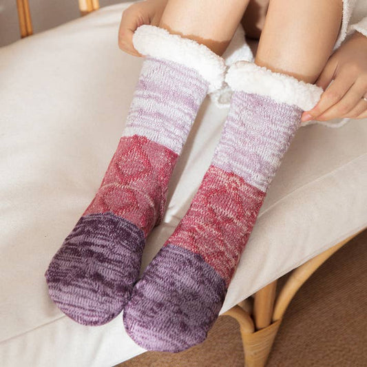 Plush Slipper Socks - Multiple Colors