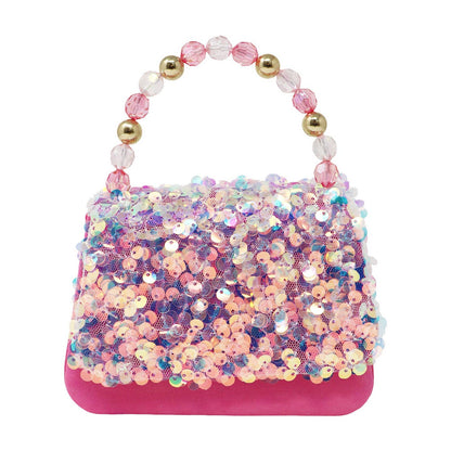 Pink Poppy Glitter Handbag