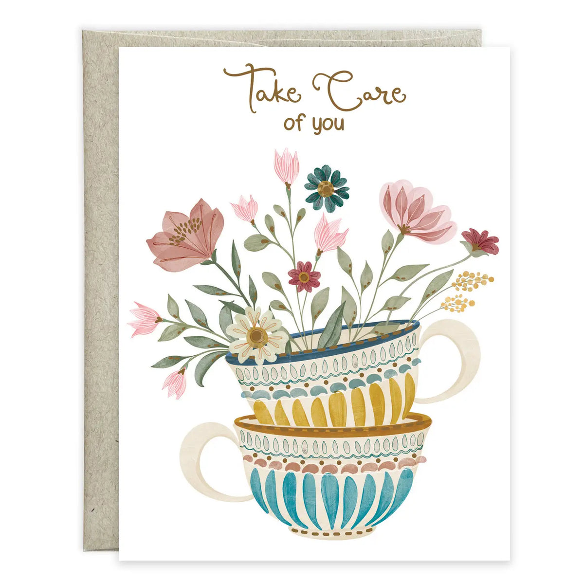 Gina B Designs Cards Gina B Designs Tea Cup Stack Get Well Greeting Card Gina B Designs Tea Cup Stack Get Well Greeting Card