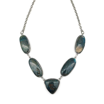 Anju Jewelry Kashi Stone Bib Necklace - Multiple Stones