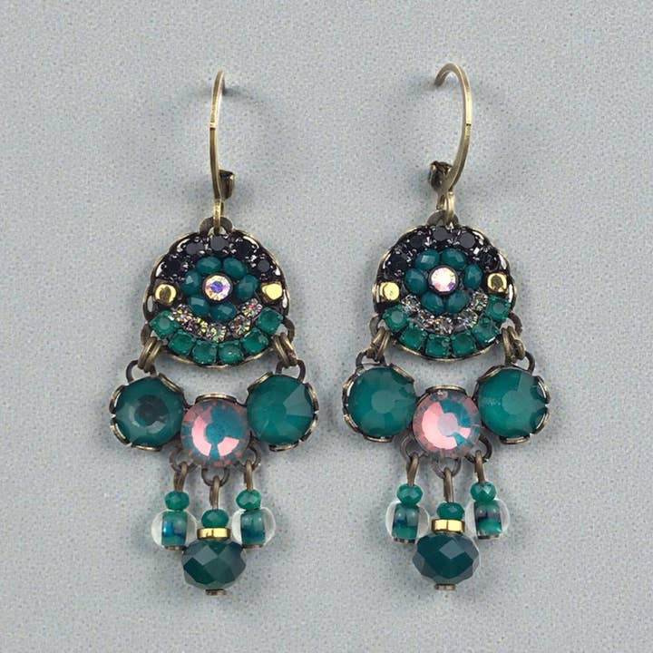 Melizi Jewelry Earrings Melizi Jewelry Dark Pine Crystal Earrings 12814558 Melizi Jewelry Dark Pine Crystal Earrings