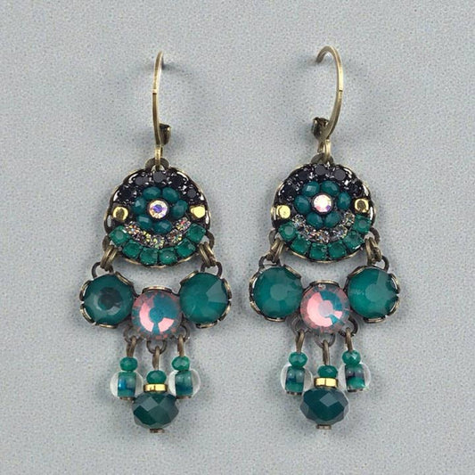 Melizi Jewelry Earrings Melizi Jewelry Dark Pine Crystal Earrings 12814558 Melizi Jewelry Dark Pine Crystal Earrings