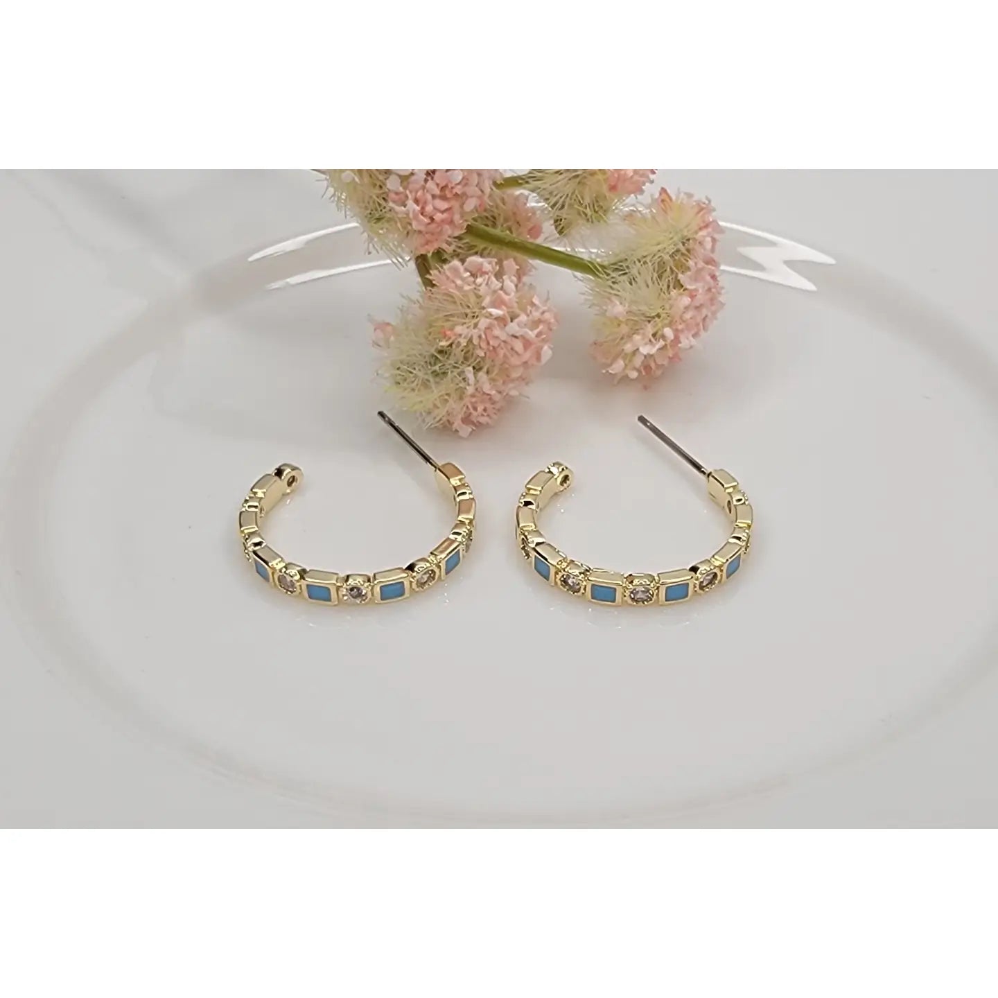 Betty Oh Jewelry Earrings Betty Oh Deco Hoop Earrings - Multiple Colors Betty Oh Deco Hoop Earrings - Multiple Colors