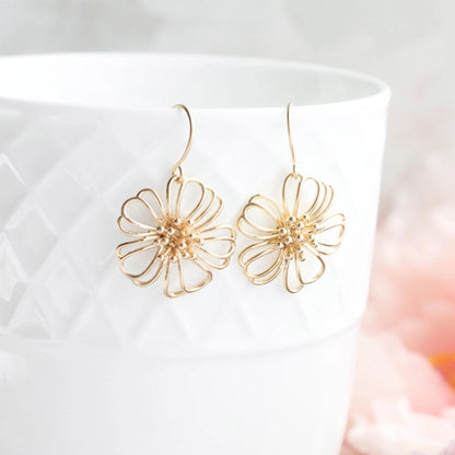 Pocket of Posies Looping Daisy Earrings - Multiple Colors