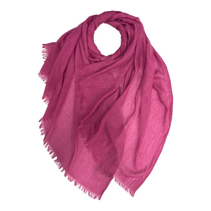 London Scarves Solid Fringe Lightweight Scarf - Multiple Colors