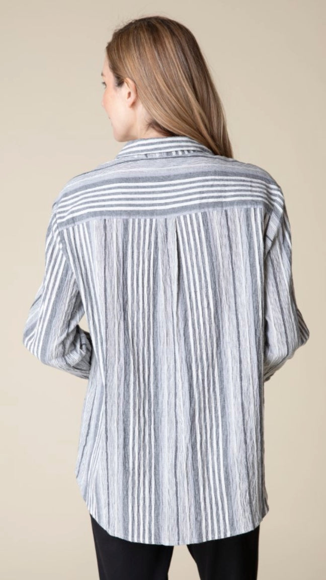 Habitat Change Your Stripes Boyfriend Pocket Shirt - Multiple Colors