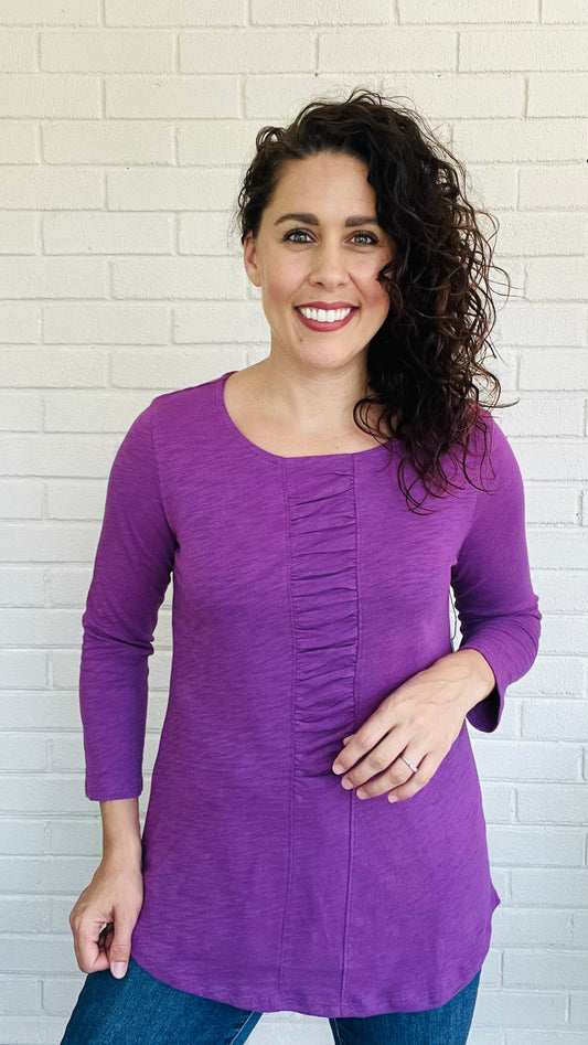 Habitat Cotton Pebble Ruched Shaped Tee - Multiple Colors