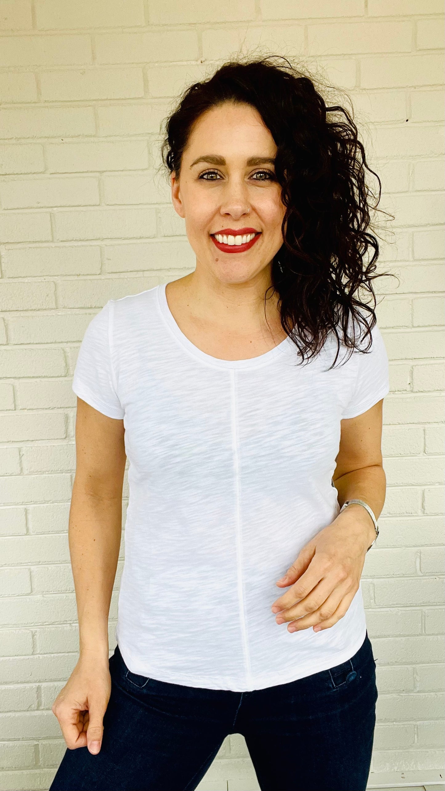 SALE Habitat Cotton Pebble Coverstitch Cap Sleeve Tee - Multiple Colors