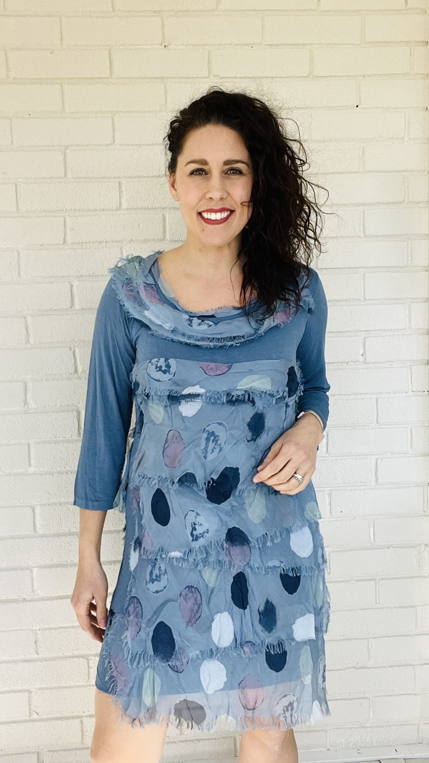 Dance in Paris Dresses Dance in Paris 3/4 Dot Dress - Multiple Colors 66275038 Dance in Paris 3/4 Dot Dress - Multiple Colors