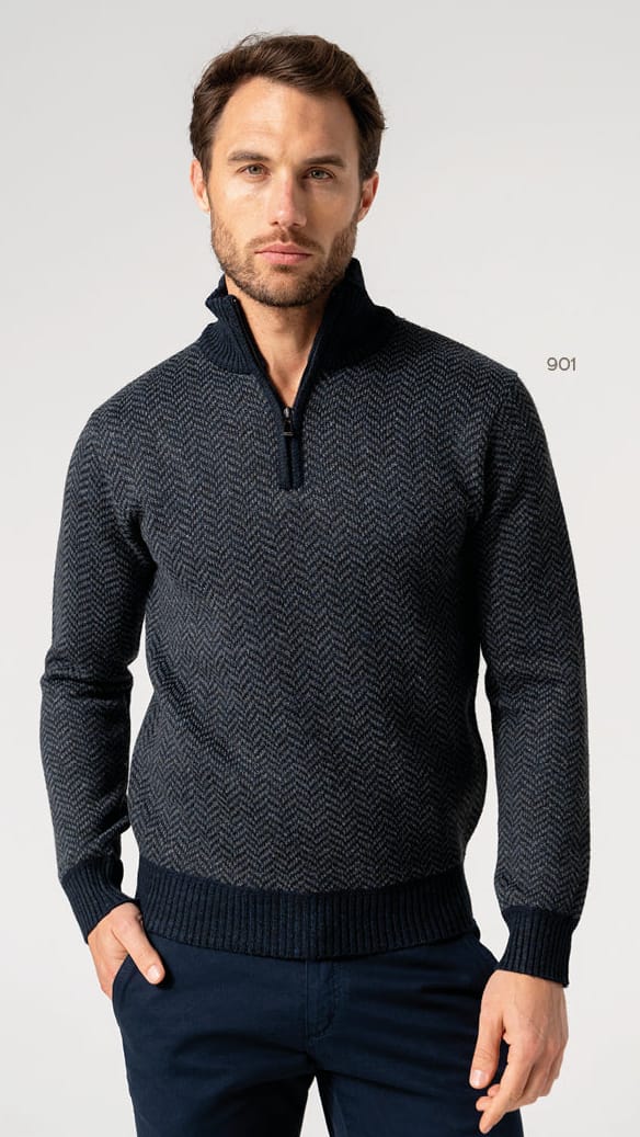 Dario Beltran 1931 Men's Sweaters Dario Beltran Herringbone Pullover - Multiple Colors 19879390 Dario Beltran Herringbone Pullover - Multiple Colors