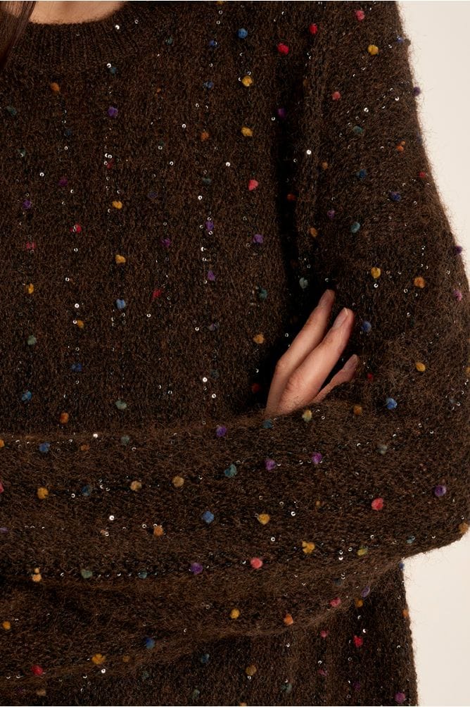 Molly Bracken Sweaters Molly Bracken Rainbow Confetti Sweater Molly Bracken Rainbow Confetti Sweater