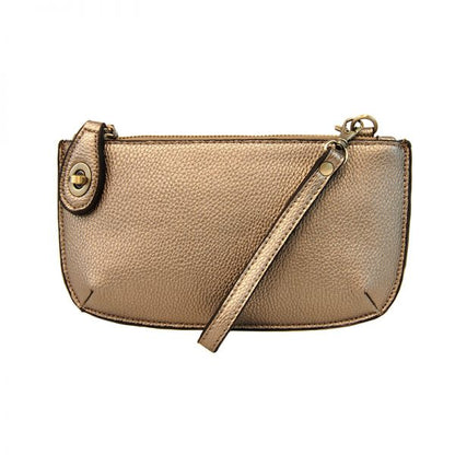 Joy Susan Vegan Leather Mini Crossbody Wristlet Clutch - Multiple Colors