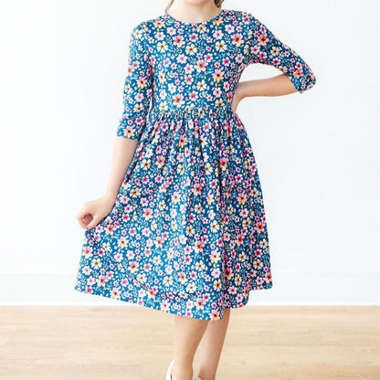 Mila & Rose Pocket Twirl Dress - Multiple Colors