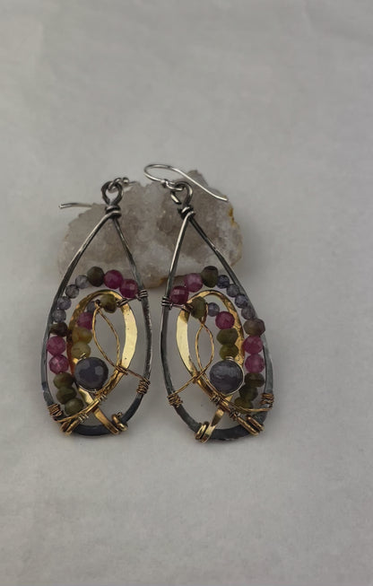 Art By Any Means Twist of Tourmaline Drop Earrings