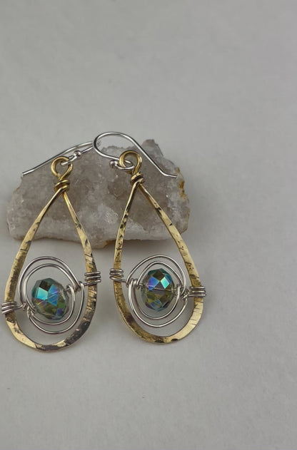 Art By Any Means Crystal Satellite Earrings