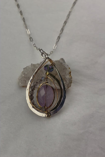 Art By Any Means Lilac Amethyst Necklace