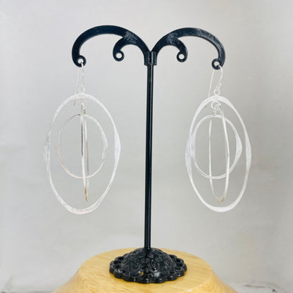 L.E. Leonard Jewelry 3 Oval Hoop Earrings