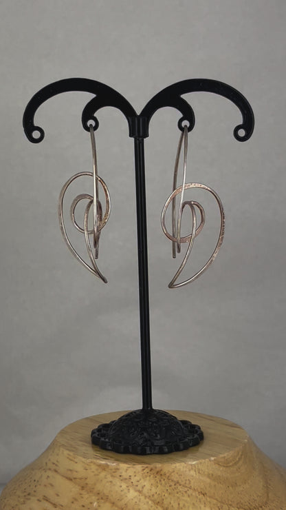 L.E. Leonard Jewelry Flat Spiral Wire Earrings