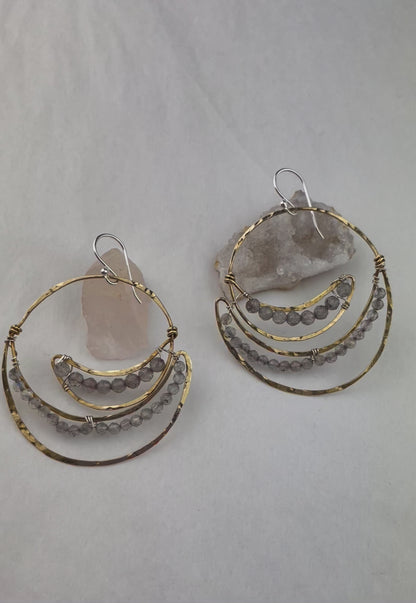 Art By Any Means Labradorite Air Current Earrings