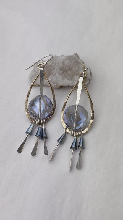 Art By Any Means Crystal Flutter Earrings