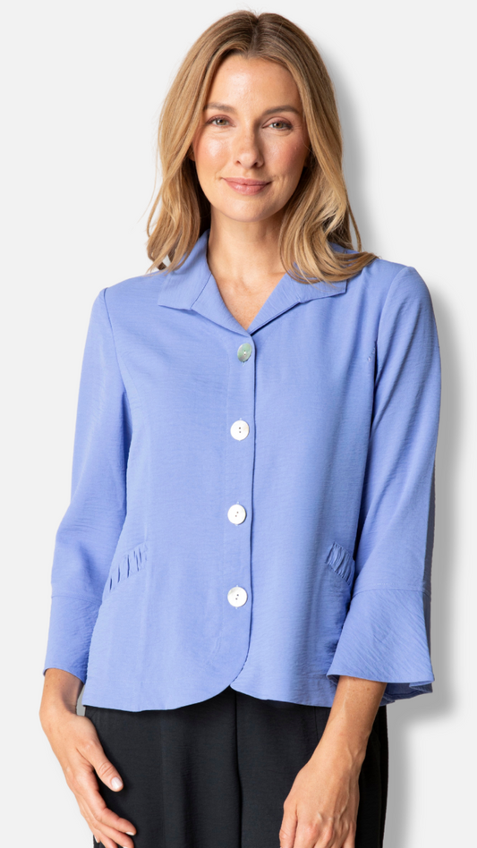 Habitat Destination Unknown Shirred Shirt Jacket - Multiple Colors