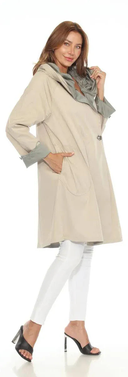 Oopera Jackets Oopera Parisian Reversible Raincoat - Multiple Colors Oopera Parisian Reversible Raincoat - Multiple Colors