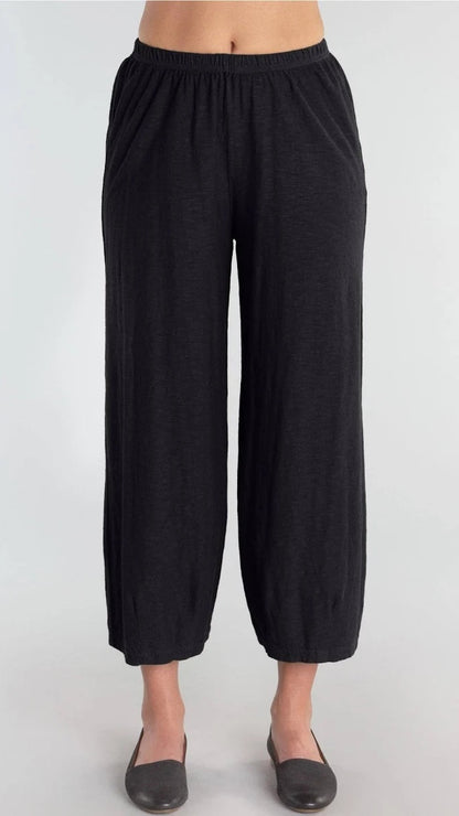 Cut Loose Cotton/Linen Cropped Pant with Darts - Multiple Colors