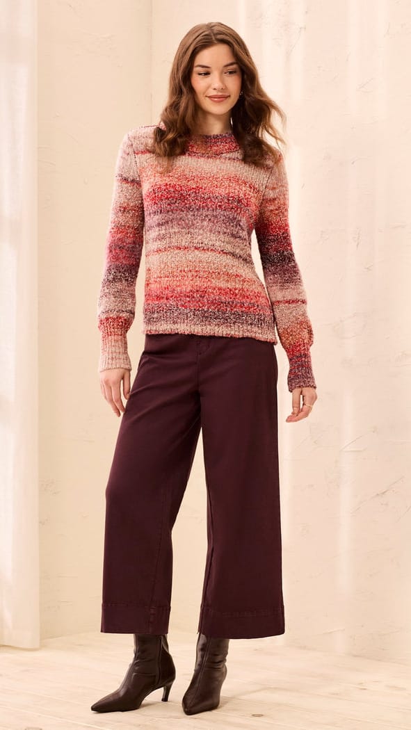 Tribal Sweaters Tribal Space Dye Mock Neck Sweater - Multiple Colors Tribal Space Dye Mock Neck Sweater - Multiple Colors