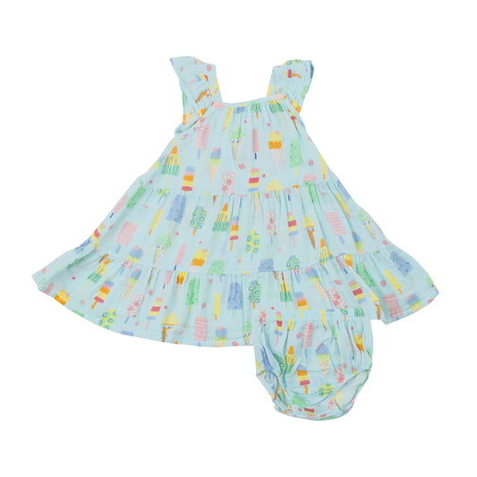 Angel Dear Twirly Sundress w/ Diaper Cover - Multiple Colors