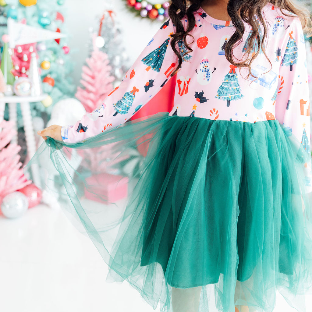 Mila & Rose Holiday Tutu Dress - Multiple Prints