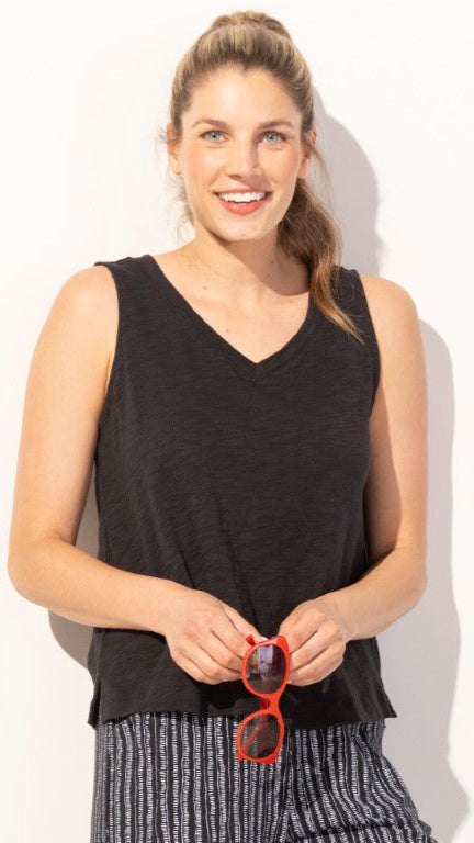 Escape Cotton Slub V-Neck Tank - Multiple Colors