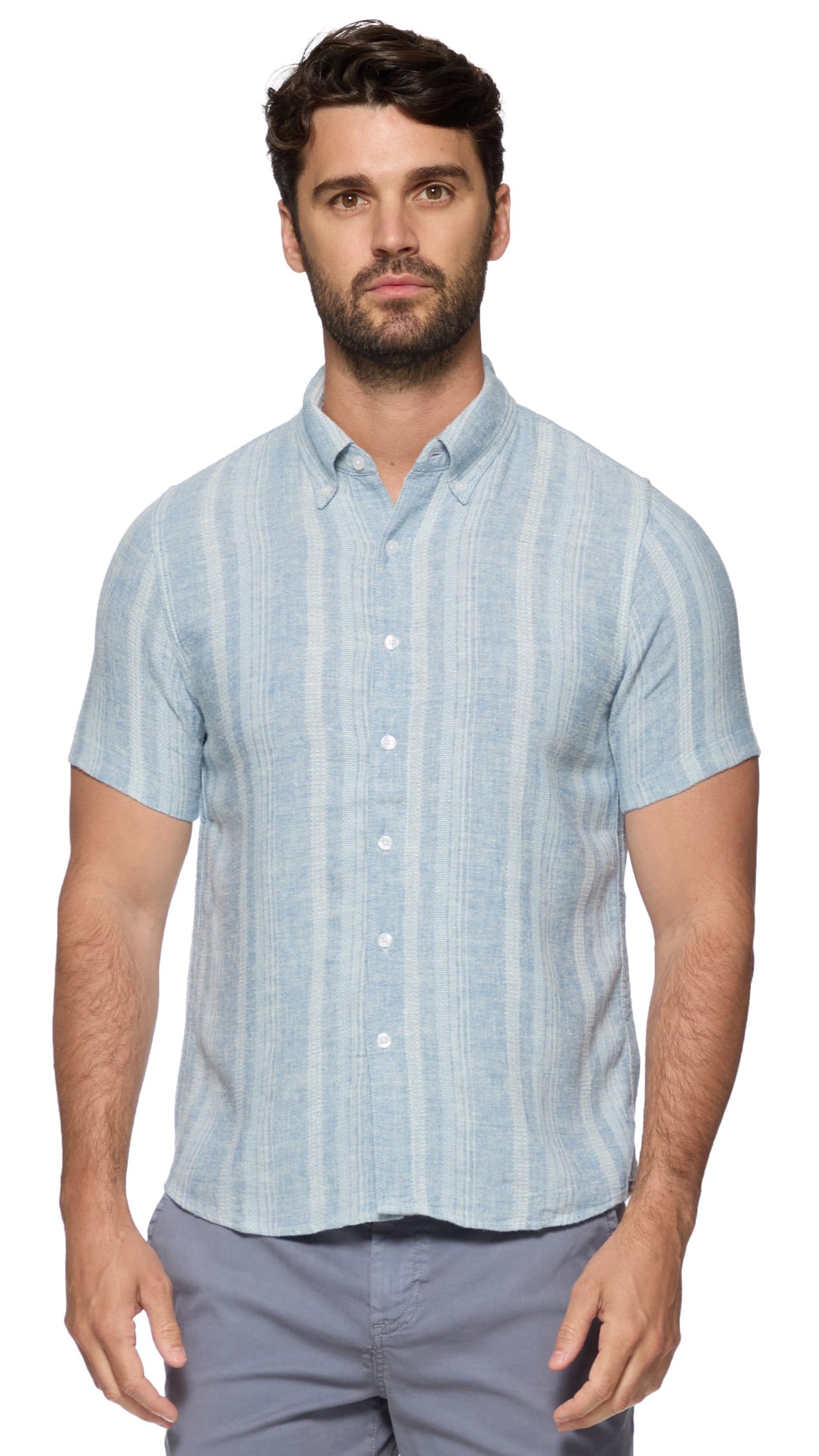 Flag & Anthem Men's Button Downs Flag & Anthem Oceanside Linen Blend Shirt - Multiple Colors 38595550 Flag & Anthem Oceanside Linen Blend Shirt - Multiple Colors