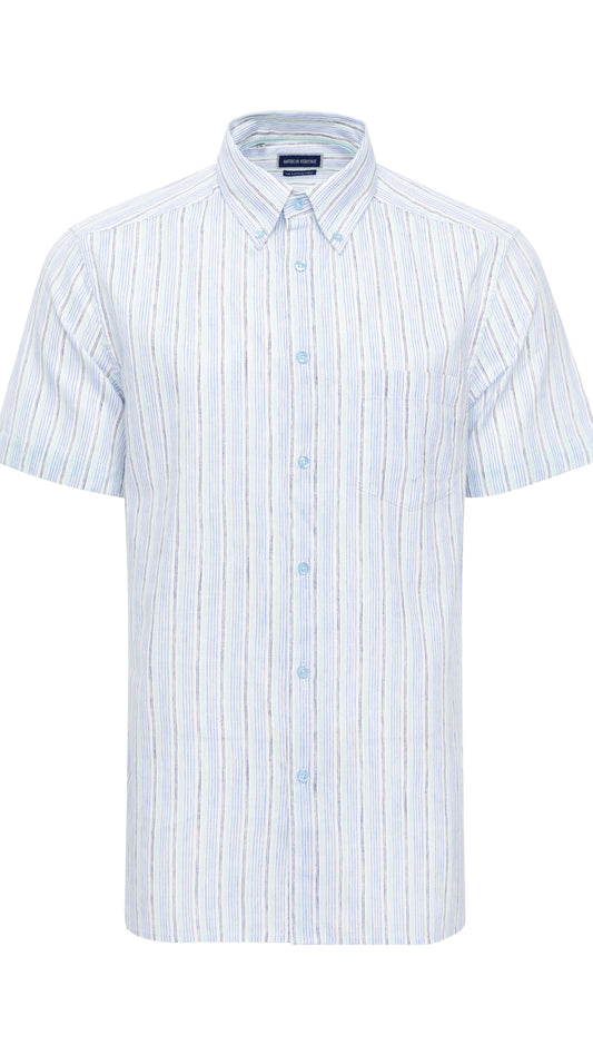 American Heritage Multi Stripe Button Down Shirt