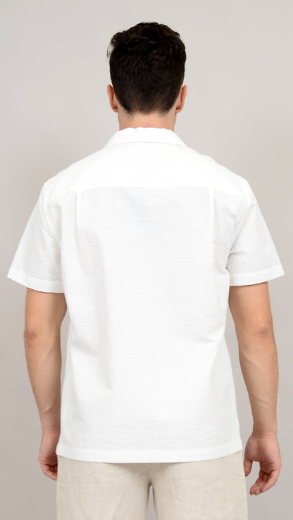 Hedge Seersucker Camp Shirt
