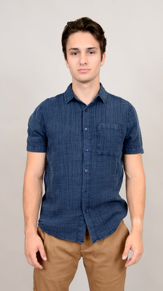 Hedge Cotton Gauze Short Sleeve Shirt