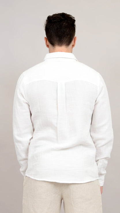 Hedge Cotton Gauze Long Sleeve Shirt