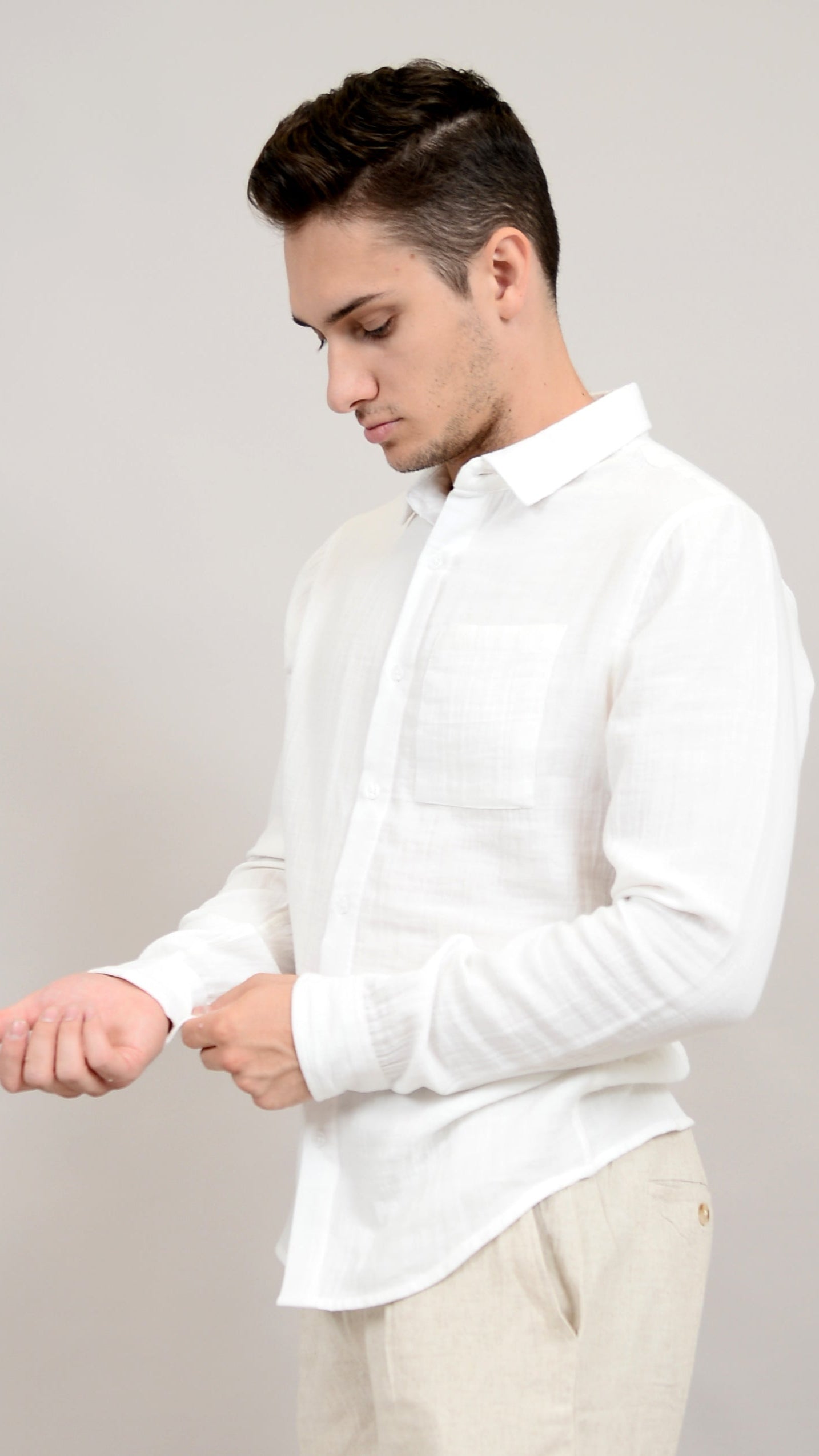 Hedge Cotton Gauze Long Sleeve Shirt