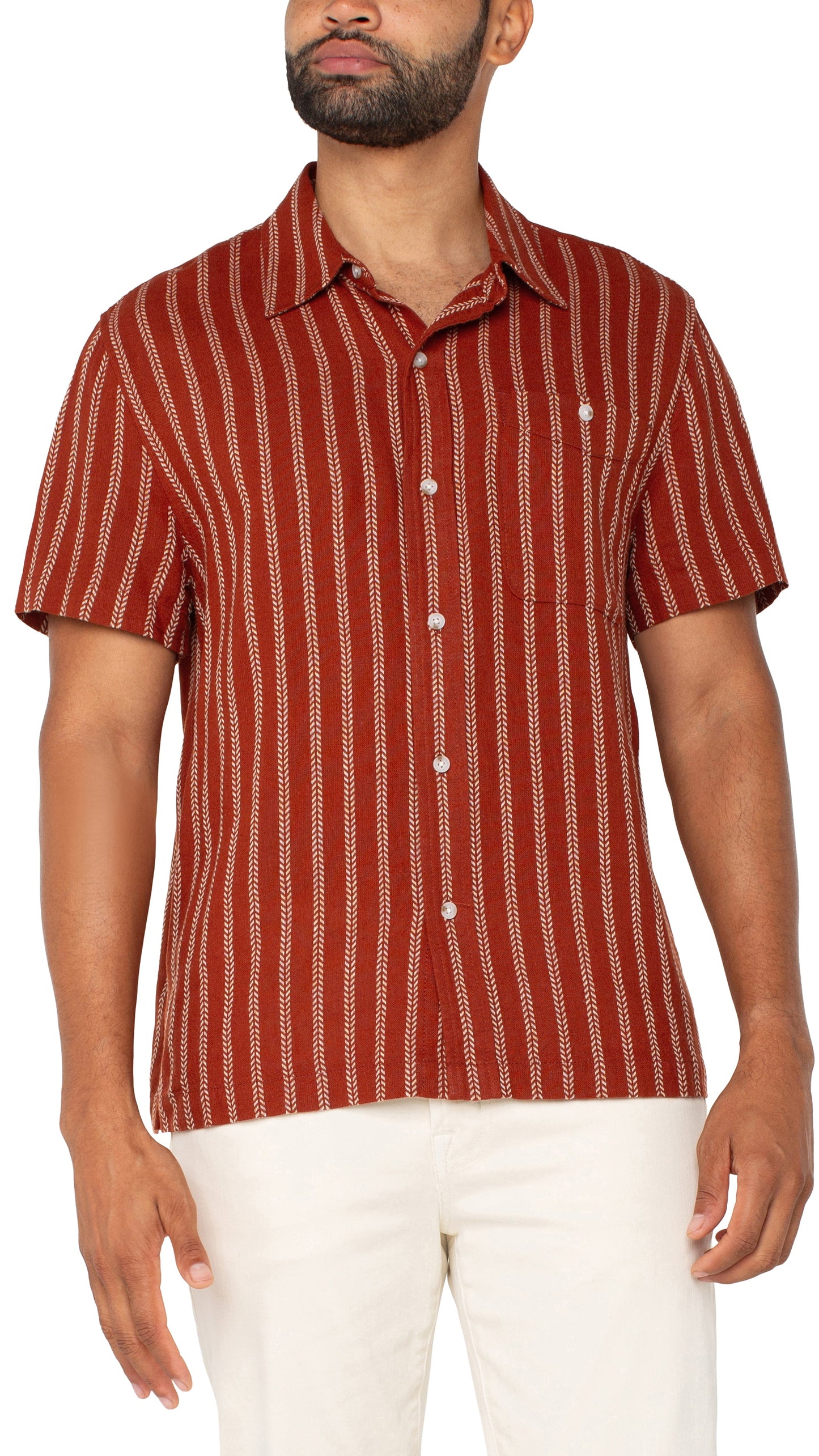 Liverpool Men's Short Sleeve Button Up Shirt - Multiple Colors