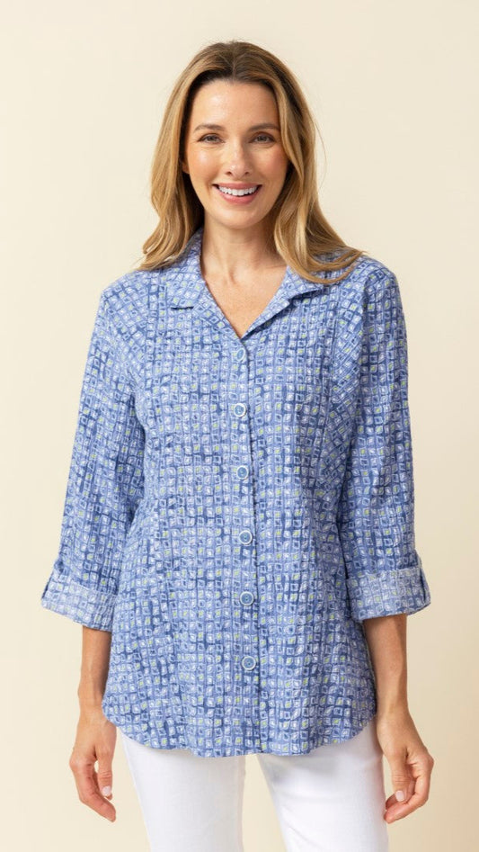 Habitat Crinkle Cotton Miami Boyfriend Tunic
