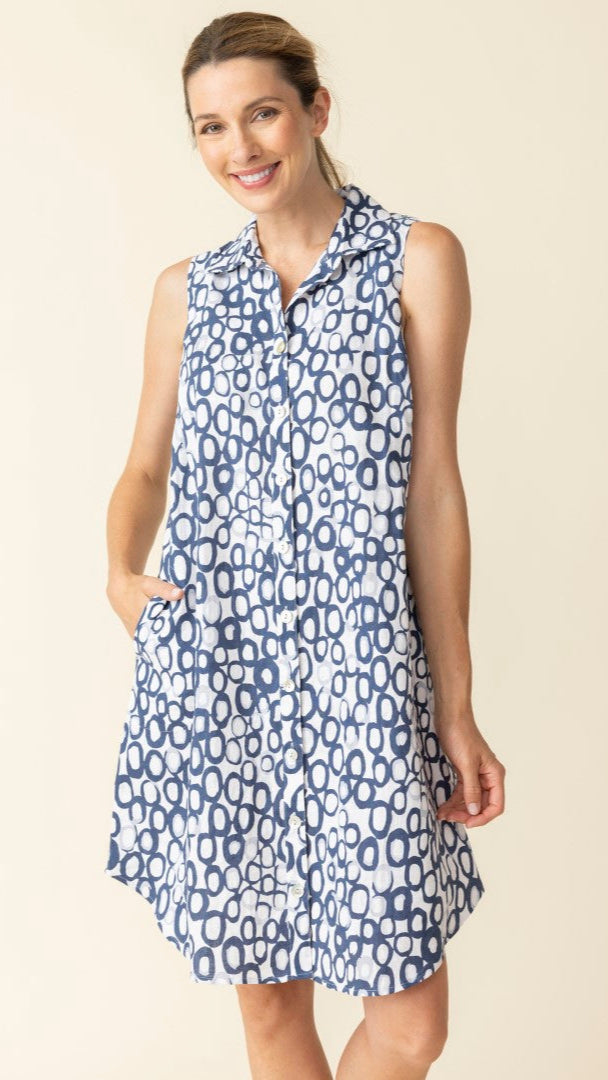 Habitat Sleeveless Shirt Dress - Multiple Colors
