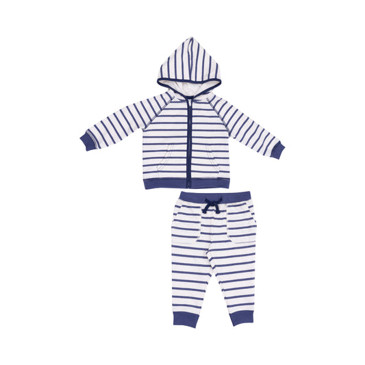 Angel Dear French Terry Hoodie & Jogging Set - Multiple Patterns