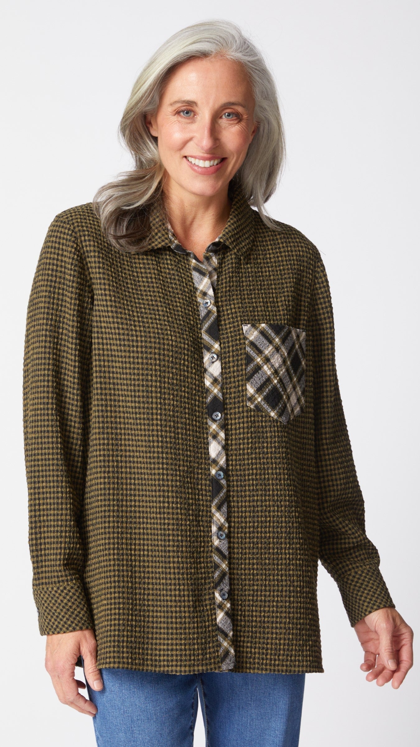 Habitat Girl Gone Plaid Boyfriend Pocket Shirt - Multiple Colors