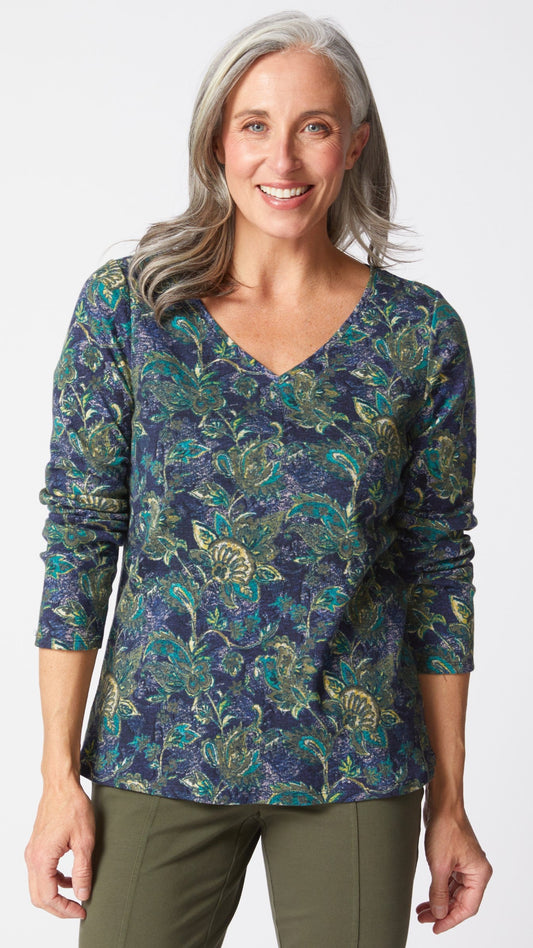 Habitat Cozy Rib Easy V-Neck Tee - Multiple Colors
